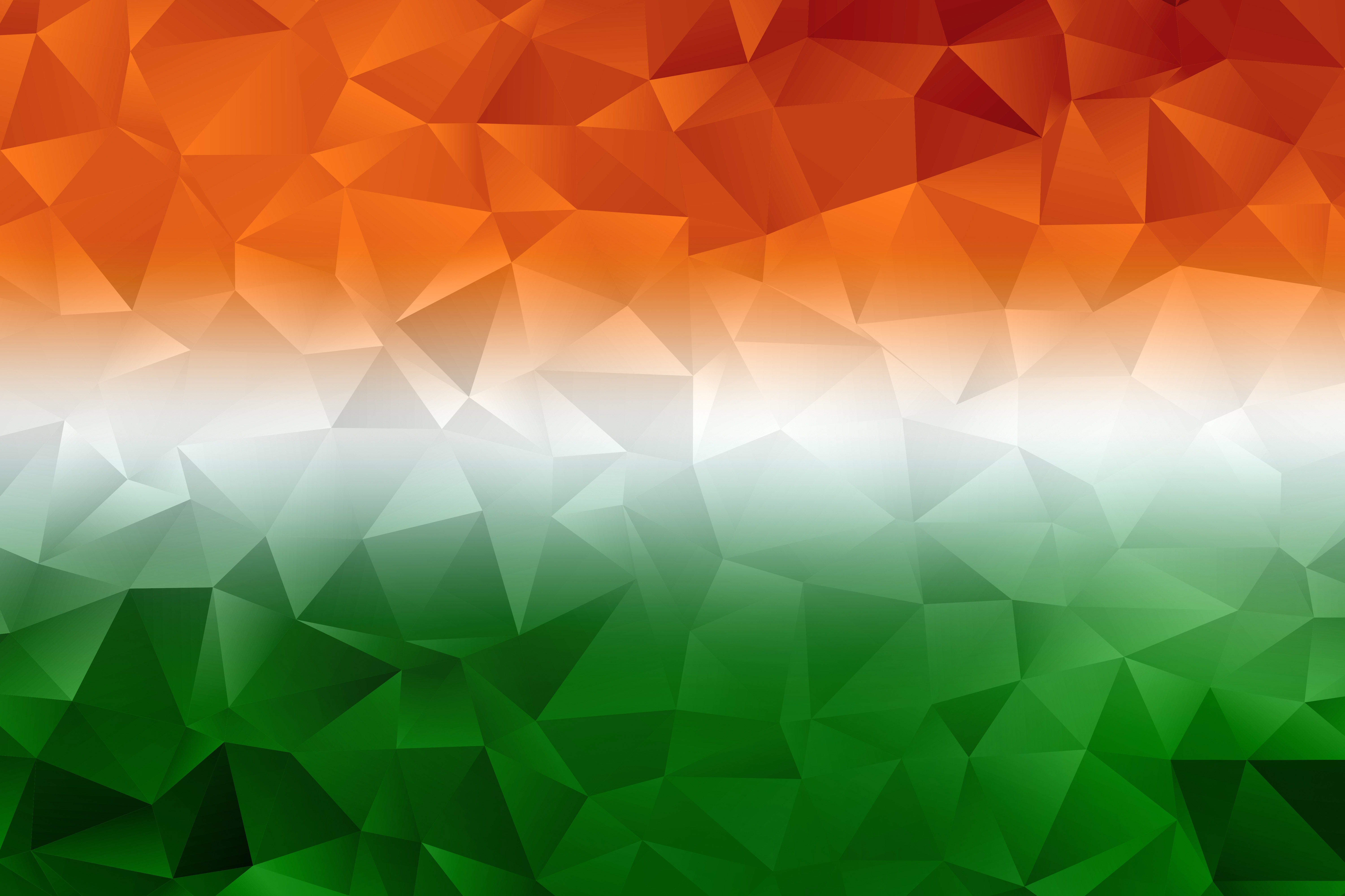 India FLag Polygonal Background Stock Pictures